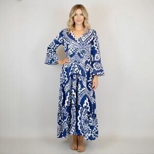 La Plage Dress Medium Midi 100% Cotton Resort Coverup Bohemian Crochet Cruise